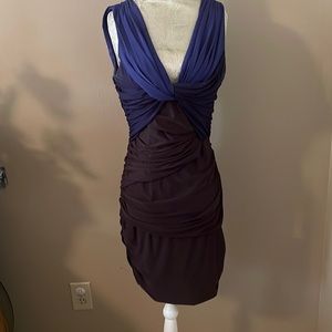 Halston Heritage rouche dress